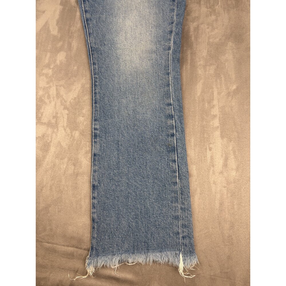 FRAME Straight Leg Jeans 29 Raw Hem Light Wash - Picture 8 of 13